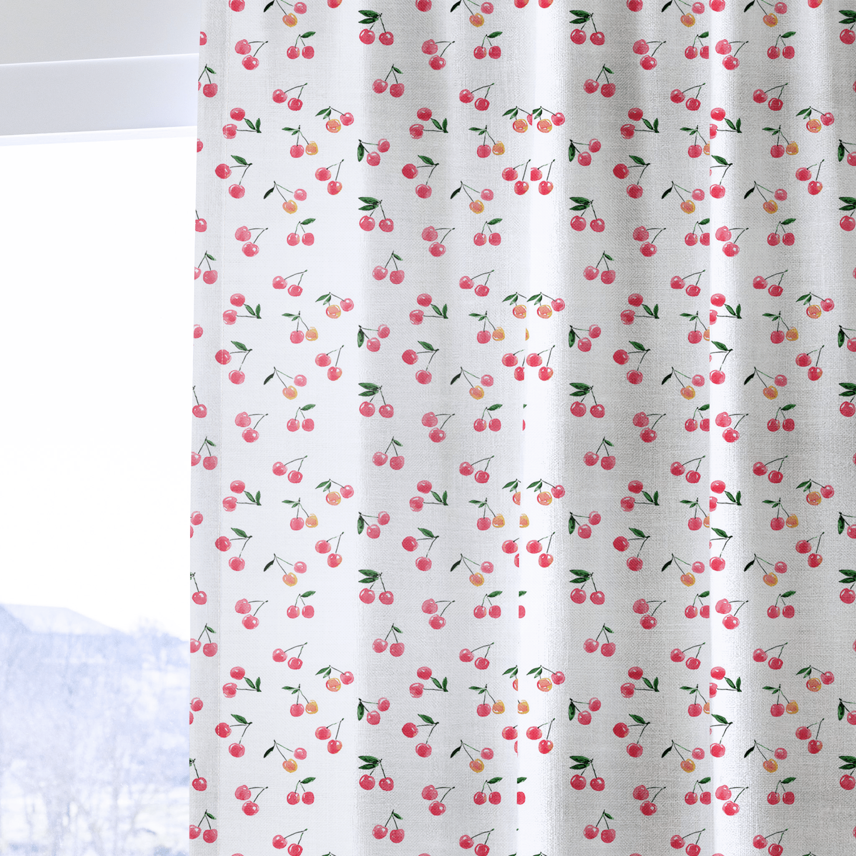 Morgan Cherry - Curtain Panel - The Drapery