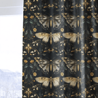 Morrigan Moths - Curtain Panel - The Drapery