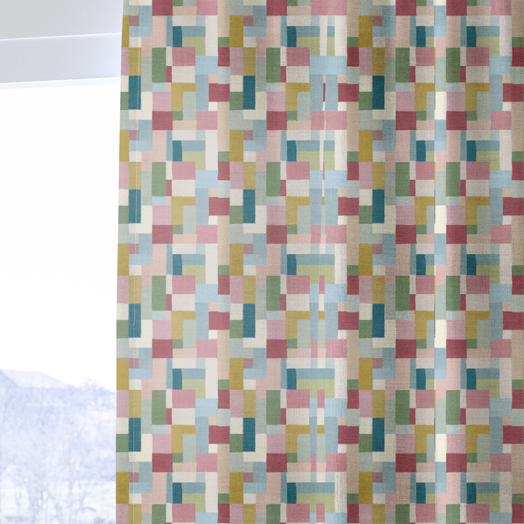 Mosaic - Curtain Panel - The Drapery