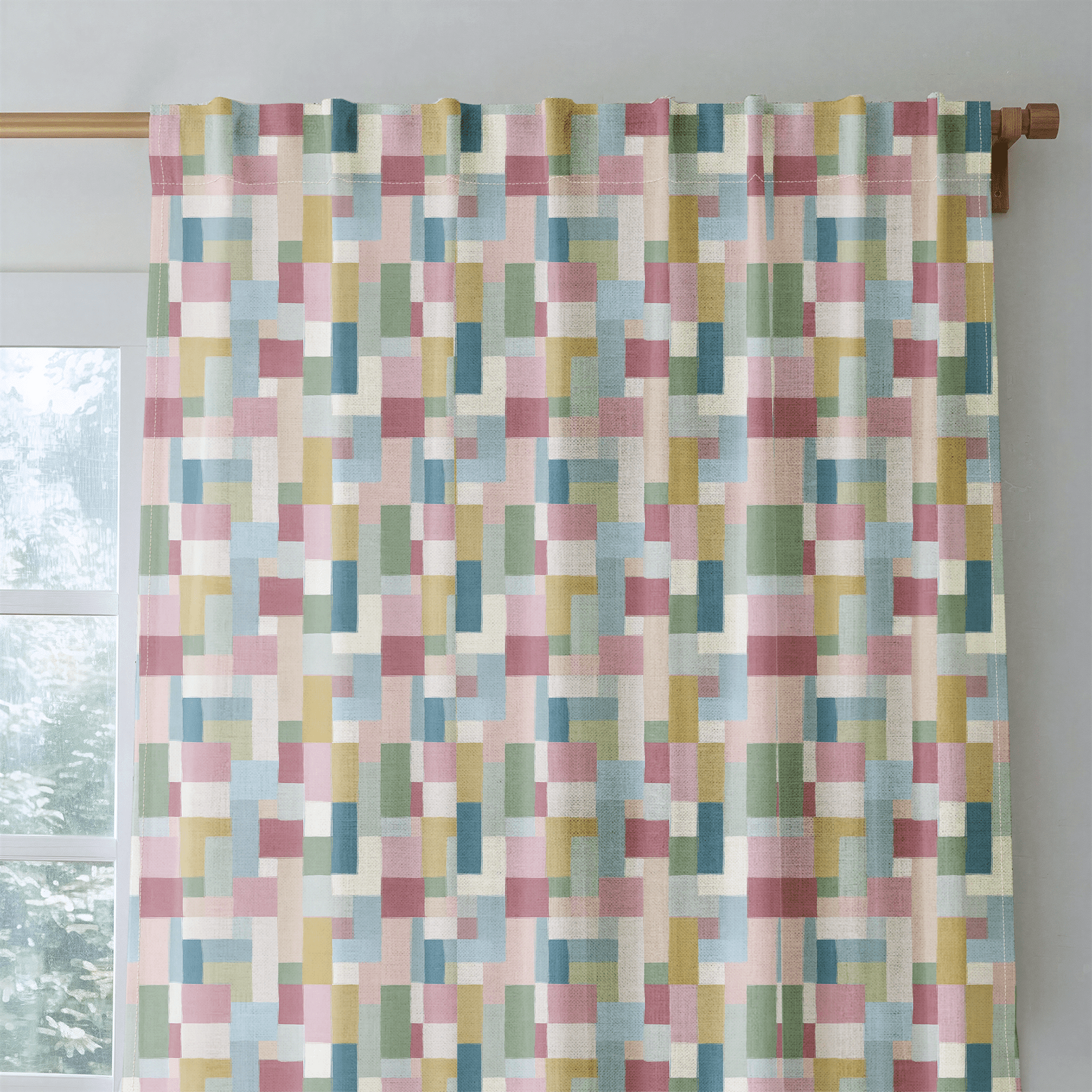 Mosaic - Curtain Panel - The Drapery