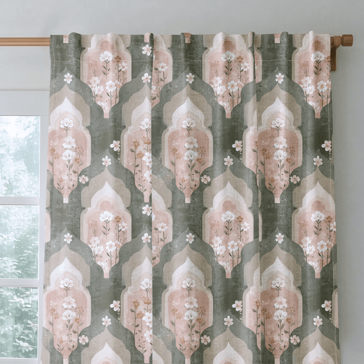 Mosaic Layer - Curtain Panel - The Drapery