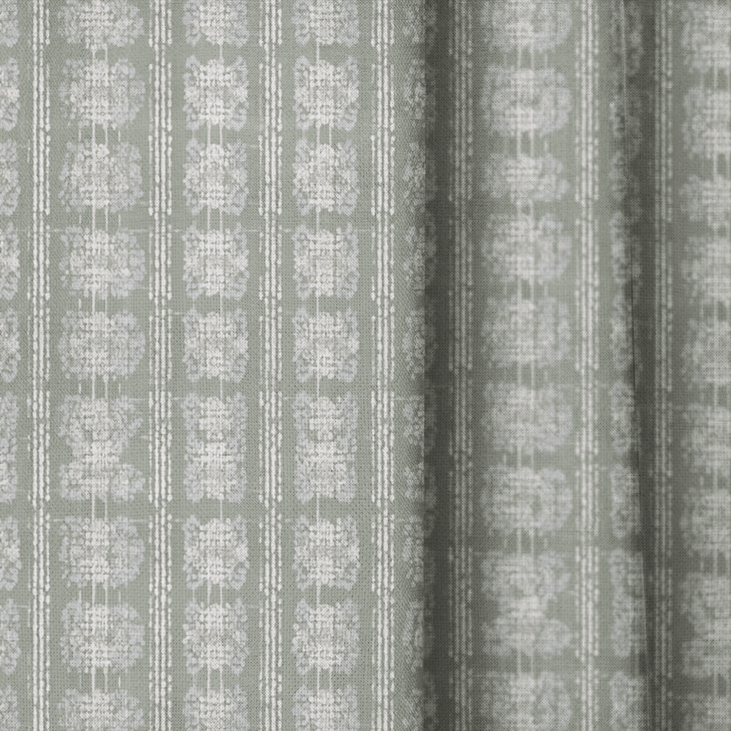 Moss Painted Plaid - Curtain Panel - The Drapery