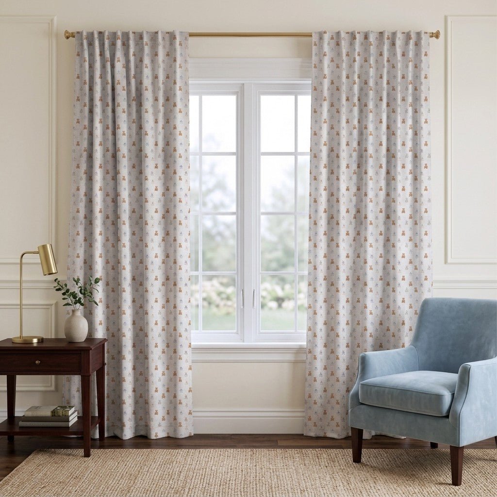 Mr Teddy - Curtain Panel - The Drapery