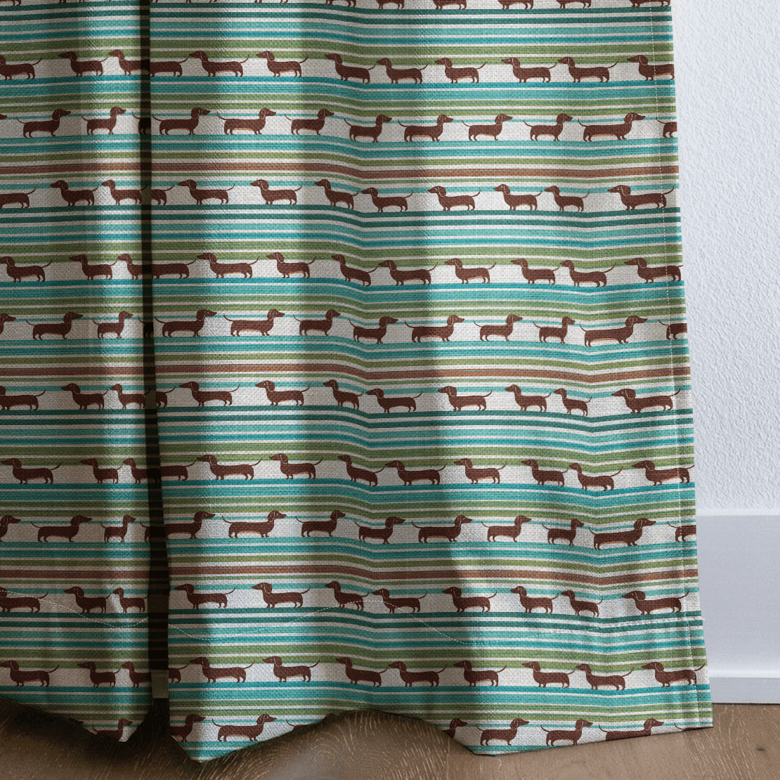 Muddy Paws - Curtain Panel - The Drapery