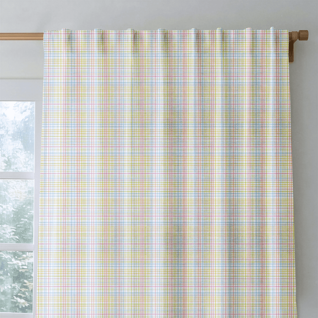 Multicolor Gingham - Curtain Panel - The Drapery