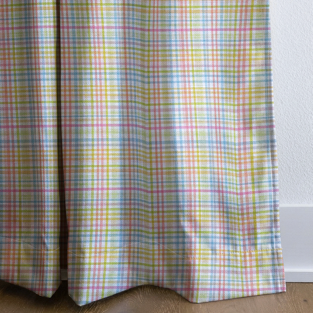 Multicolor Gingham - Curtain Panel - The Drapery