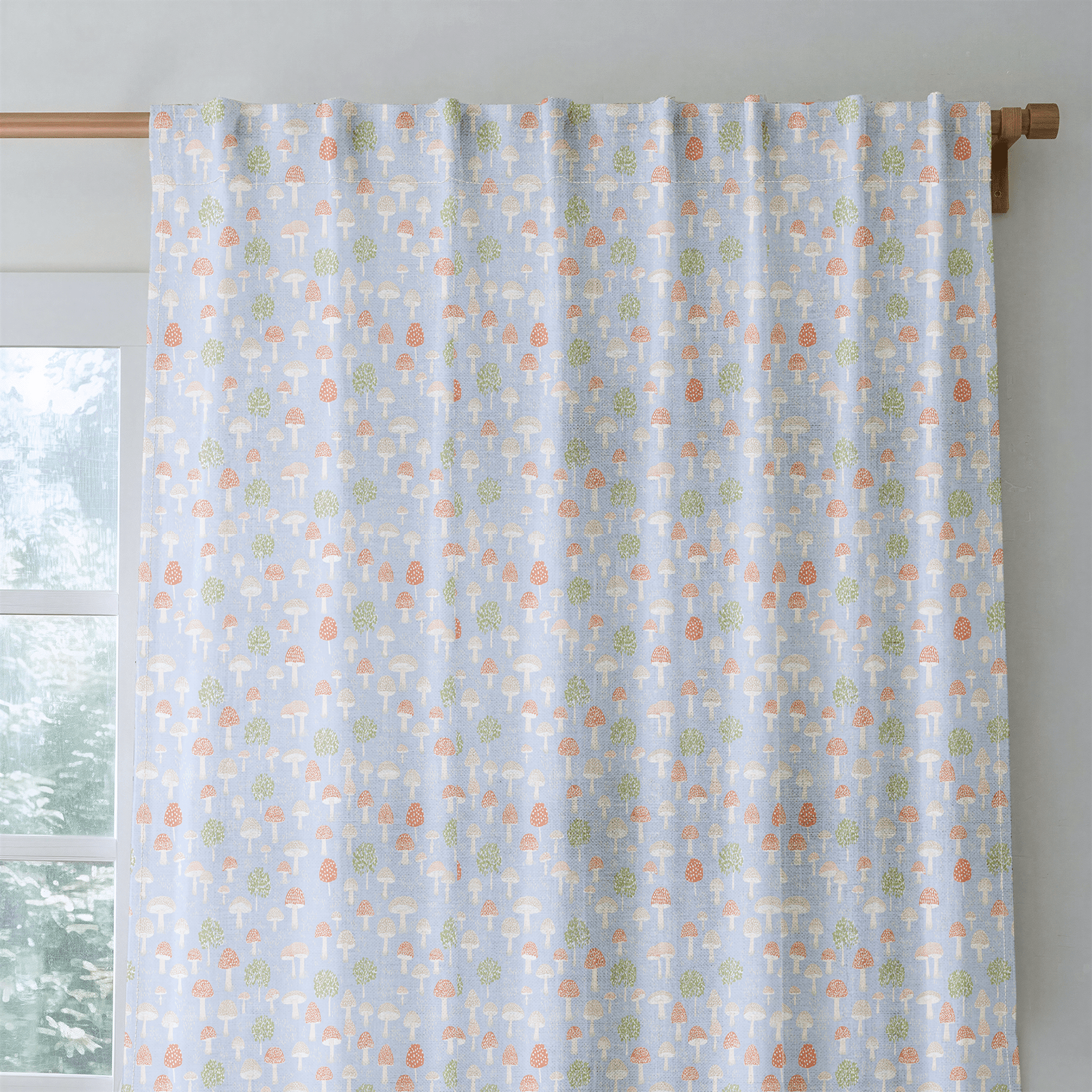 Mushroom Forest_ - Curtain Panel - The Drapery