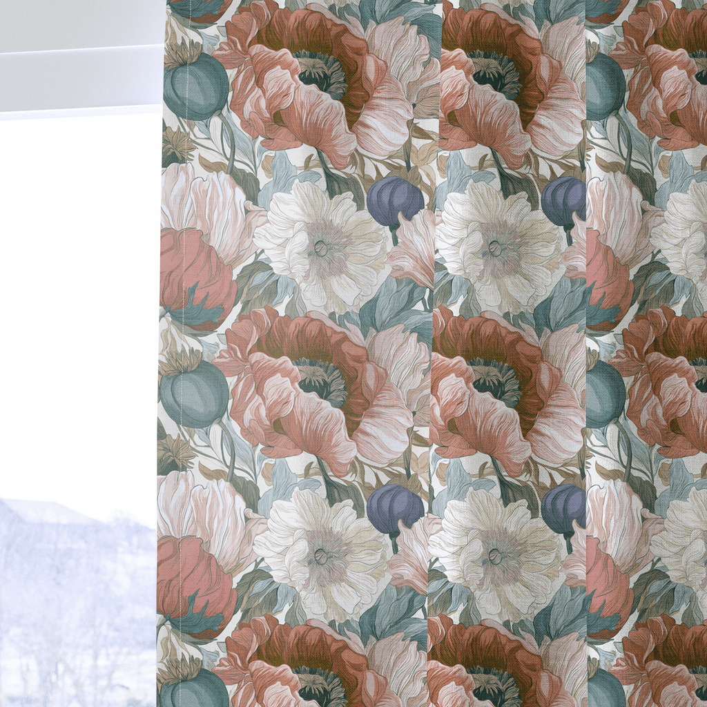Muted Garden - Curtain Panel - The Drapery