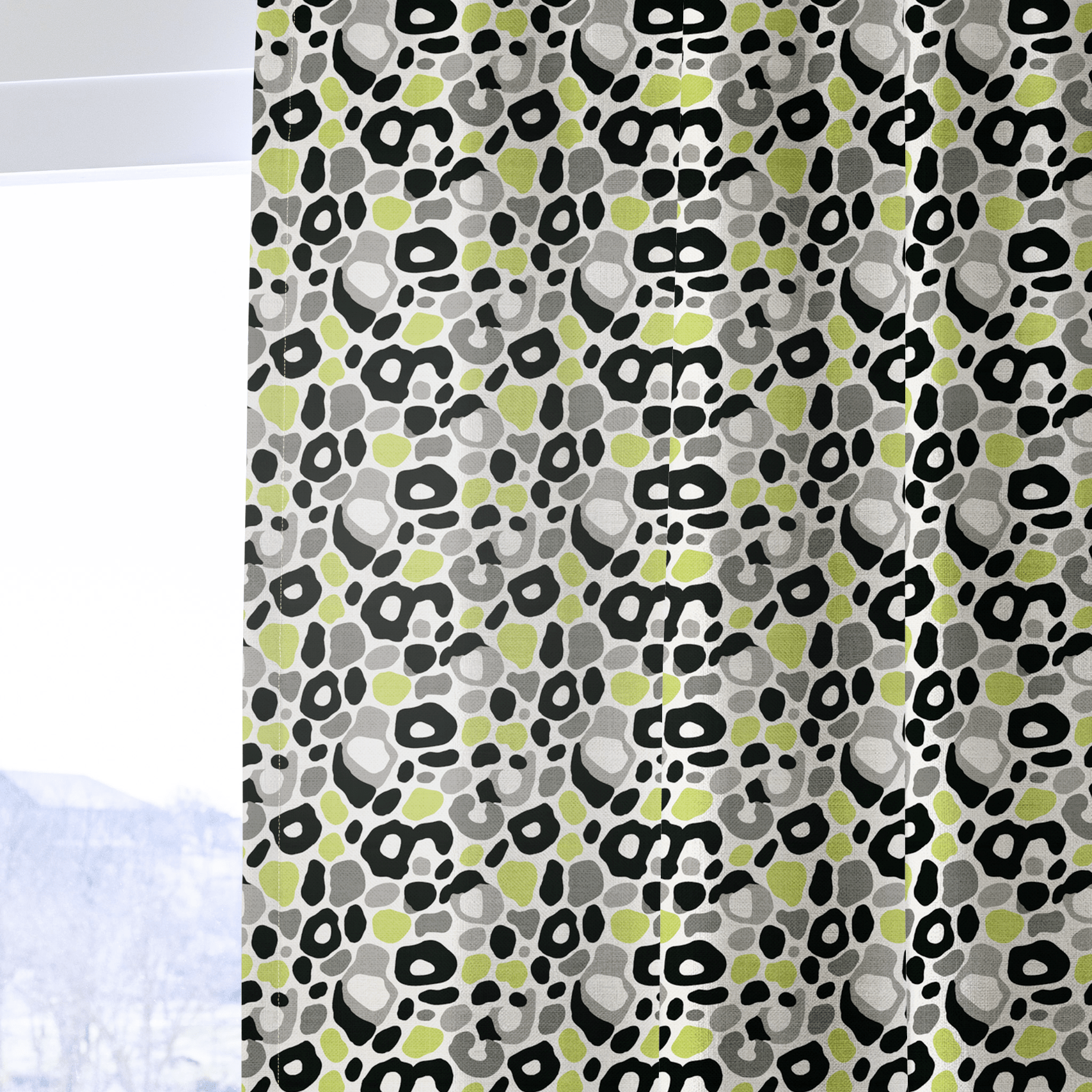 Nadia Leopard - Curtain Panel - The Drapery