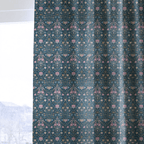 Navy Manor - Curtain Panel - The Drapery