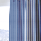 Navy Stripe - Curtain Panel - The Drapery