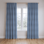 Navy Stripe - Curtain Panel - The Drapery