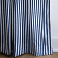 Navy Stripe - Curtain Panel - The Drapery