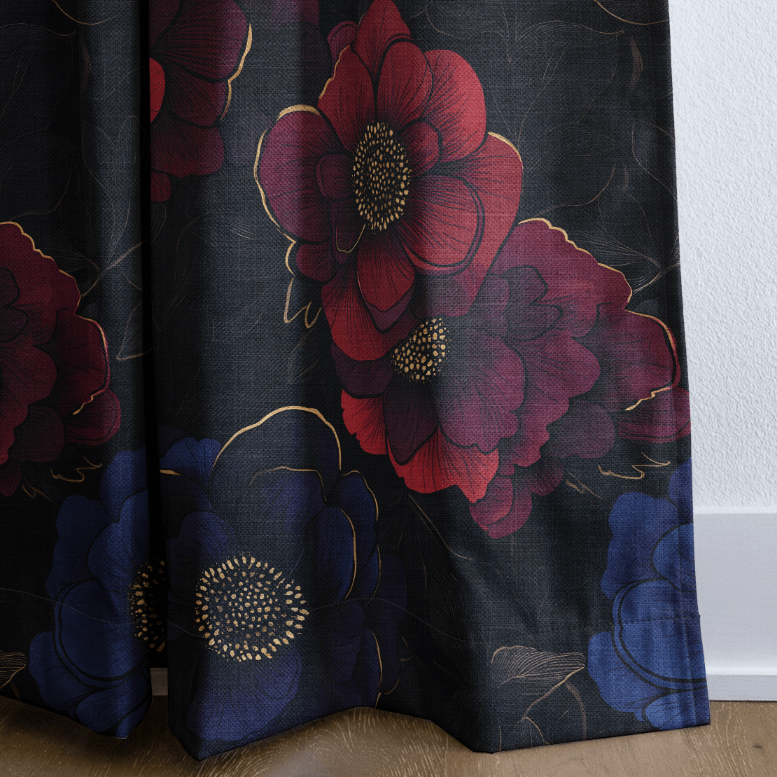 Nightshade Noir - Curtain Panel - The Drapery
