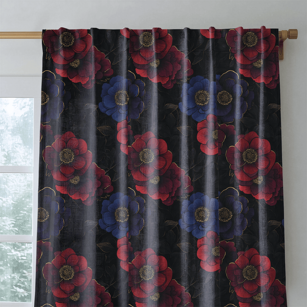 Nightshade Noir - Curtain Panel - The Drapery
