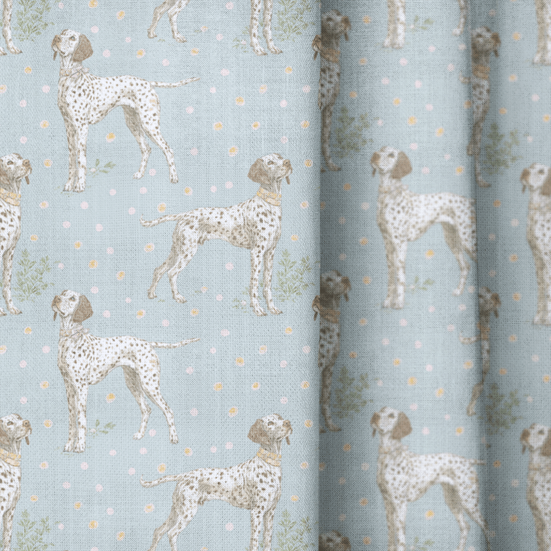 Noble Canine - Curtain Panel - The Drapery