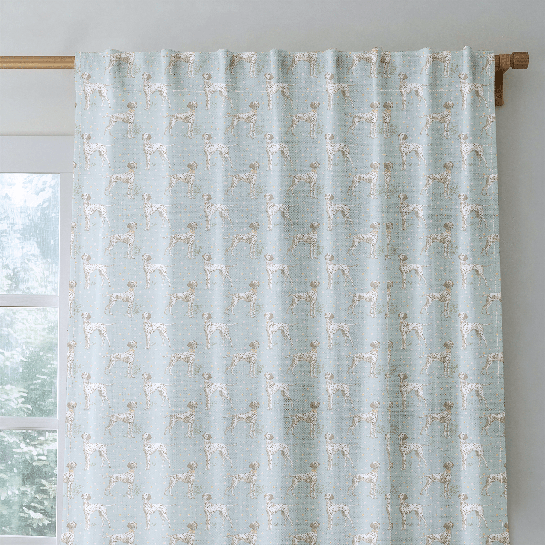 Noble Canine - Curtain Panel - The Drapery