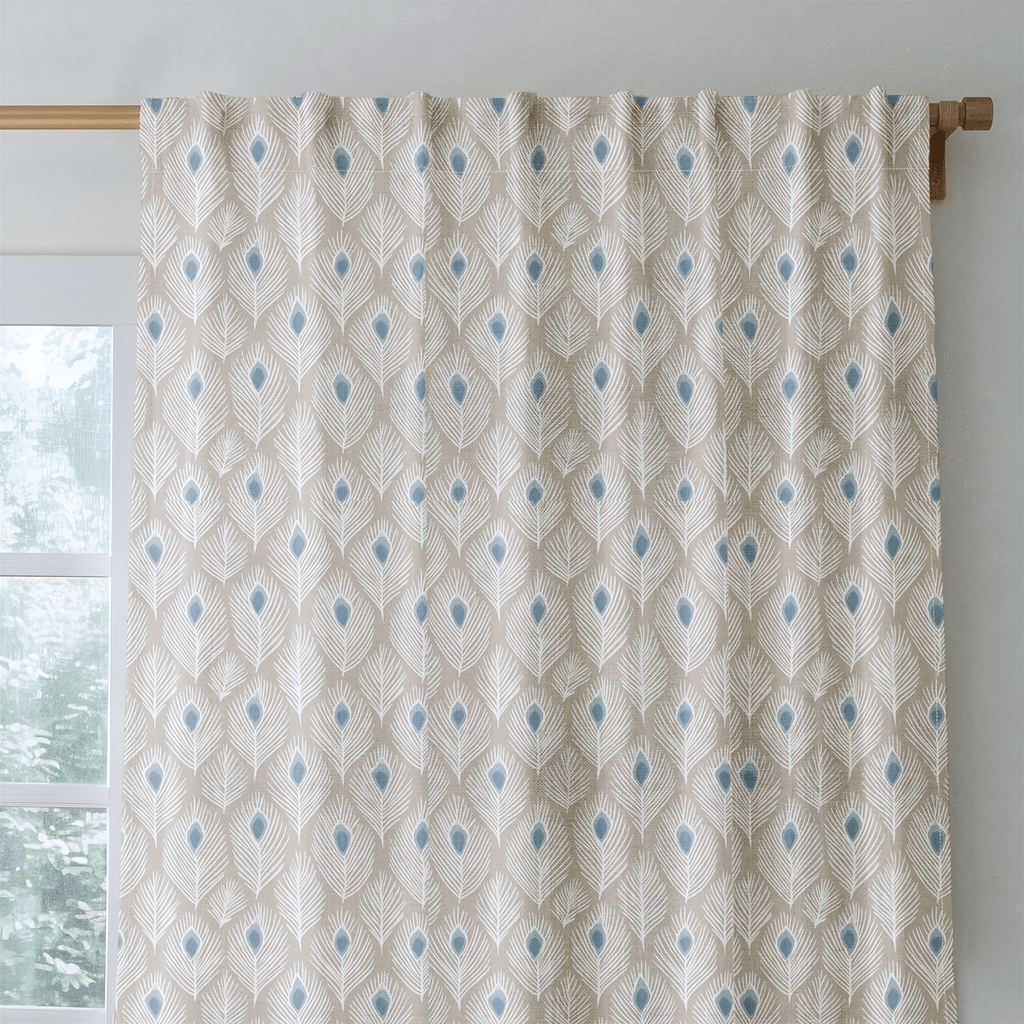 Noelle Feather - Curtain Panel - The Drapery