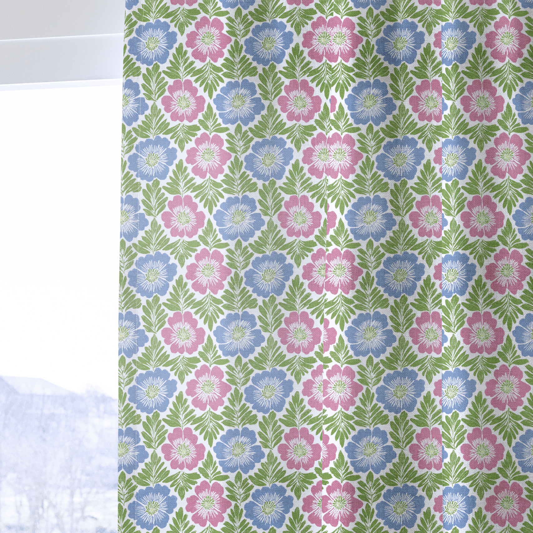 Norbury Blooms - Curtain Panel - The Drapery