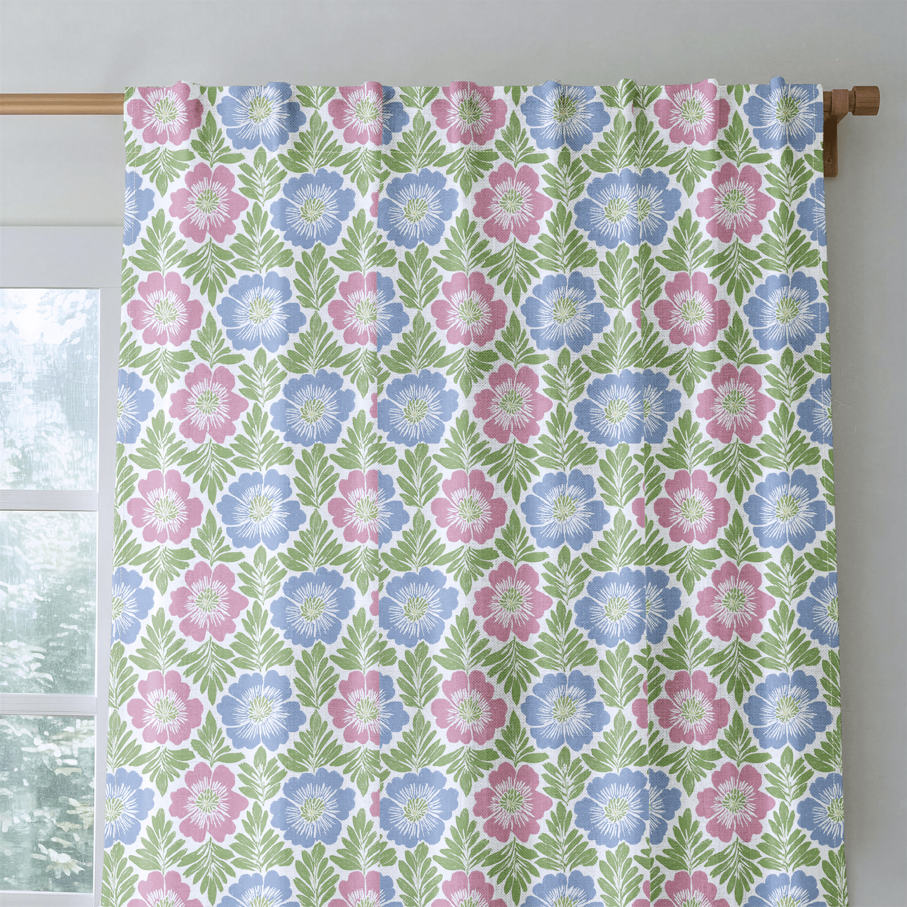 Norbury Blooms - Curtain Panel - The Drapery