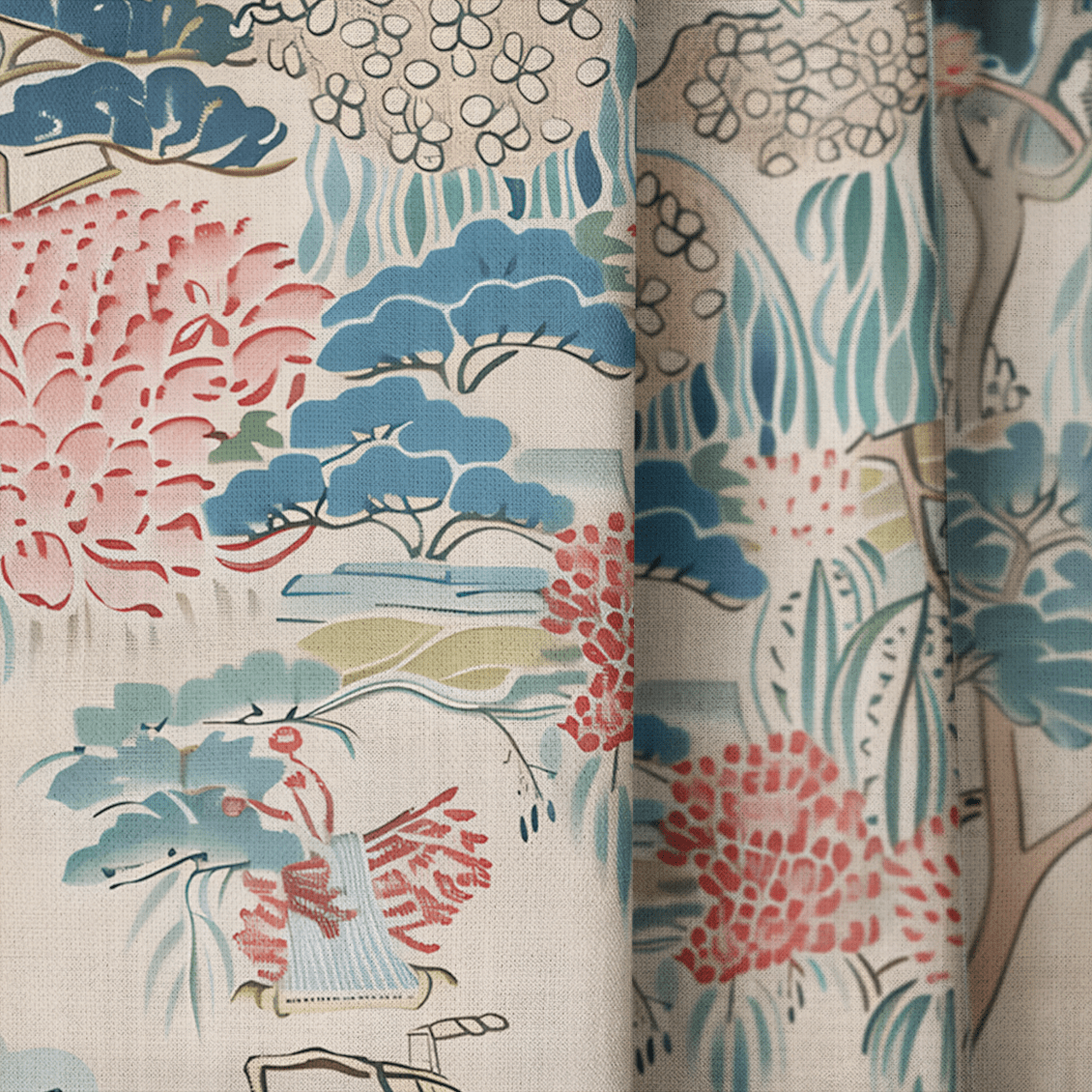 Nostalgic Garden 1 - Curtain Panel - The Drapery