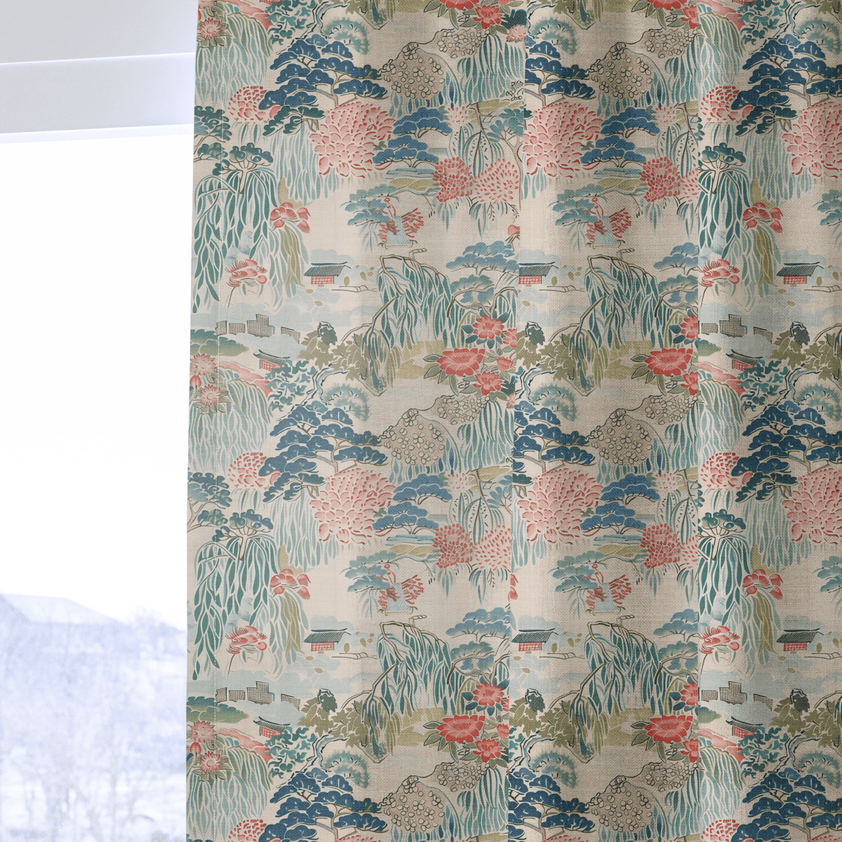 Nostalgic Garden 1 - Curtain Panel - The Drapery