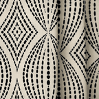 Obsidian Bloom - Curtain Panel - The Drapery