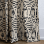 Obsidian Bloom - Curtain Panel - The Drapery