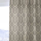 Obsidian Bloom - Curtain Panel - The Drapery