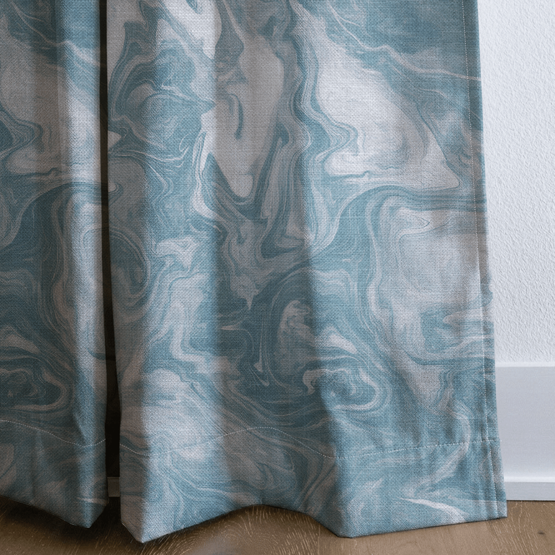 Ocean Marble - Curtain Panel - The Drapery
