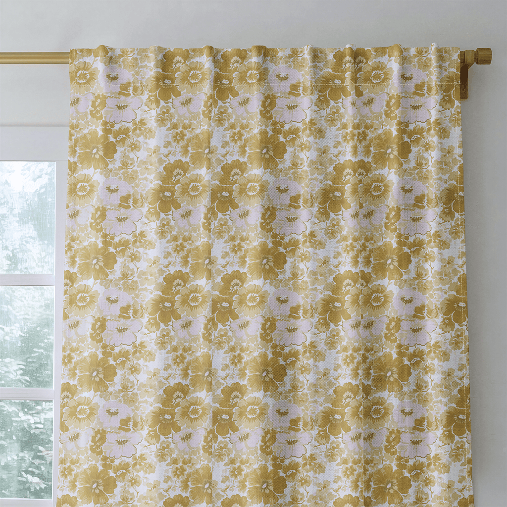Ochre Gentle Bloom - The Drapery