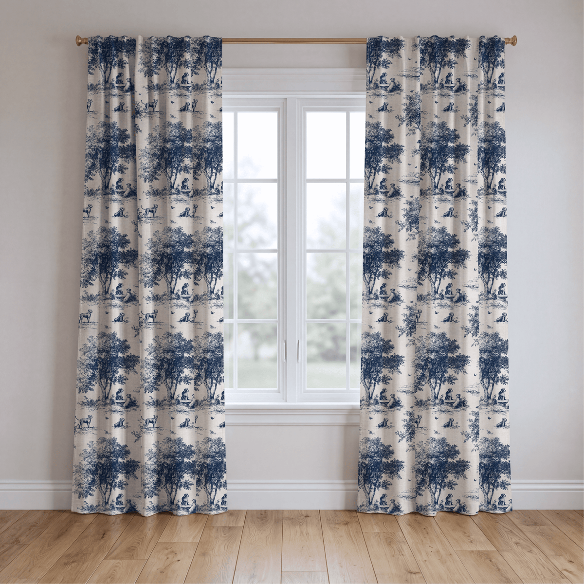 Off Duty Dogs - Curtain Panel - The Drapery