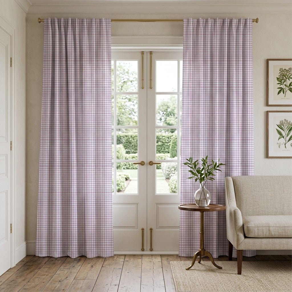 Old Check - Curtain Panel - The Drapery