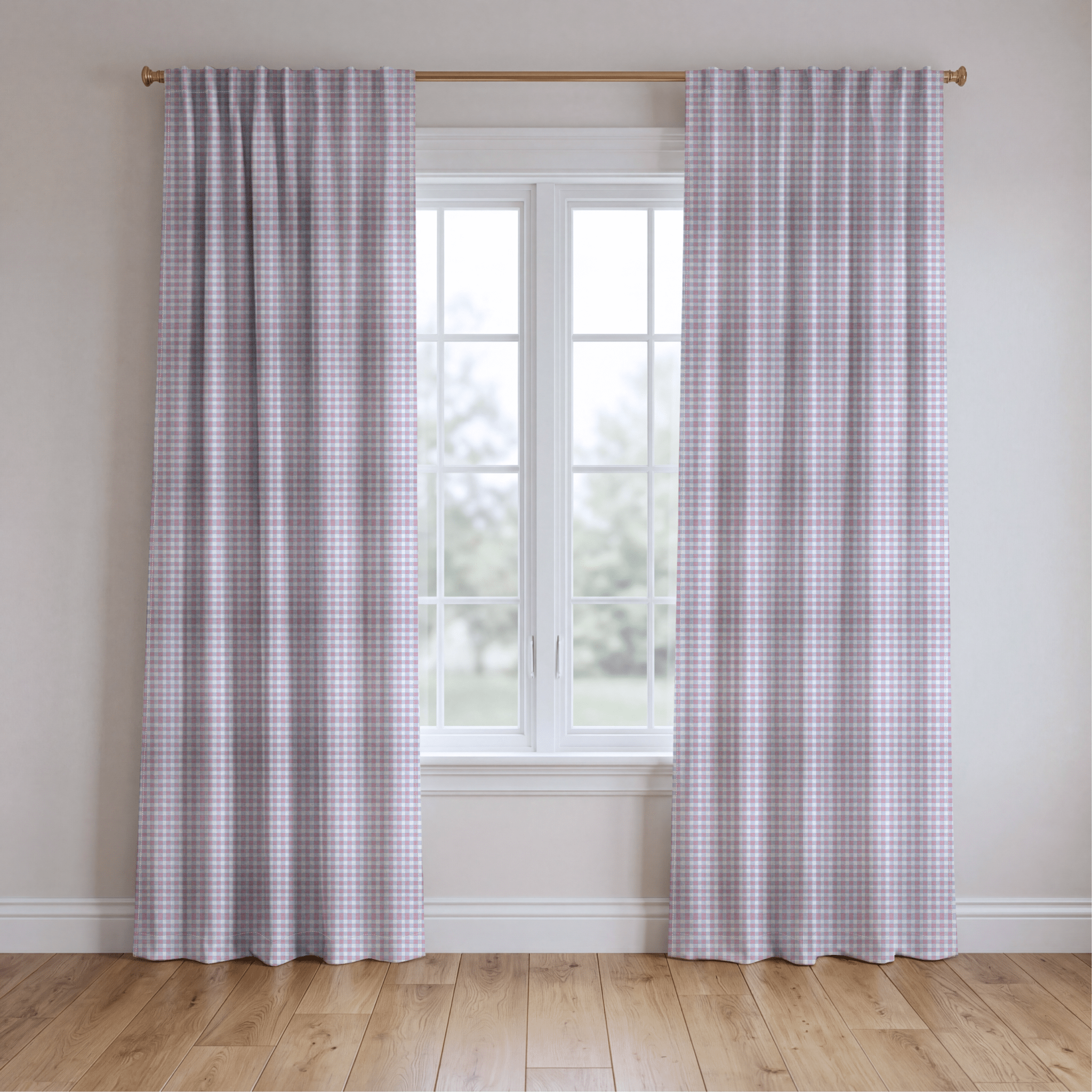 Old Check - Curtain Panel - The Drapery
