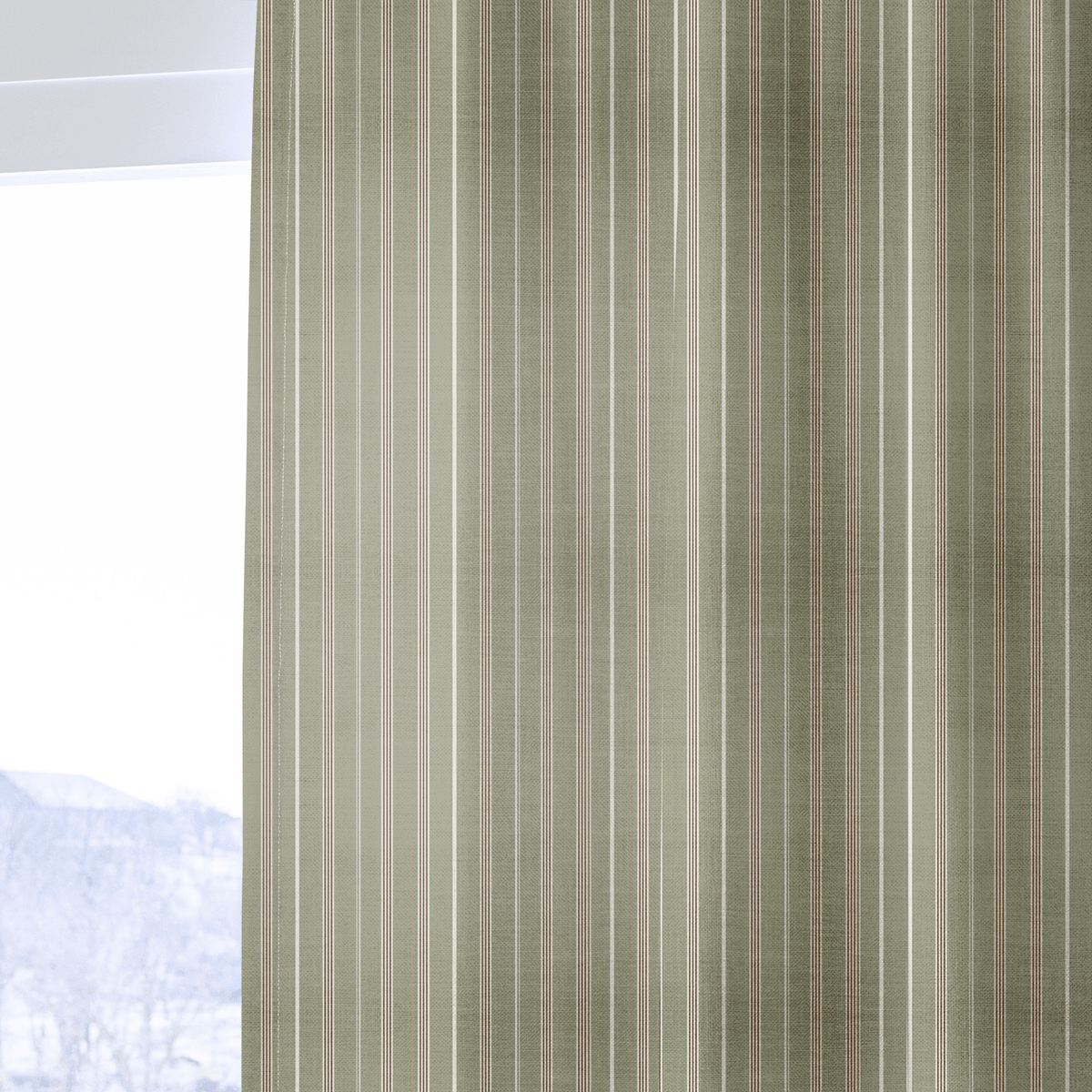 Old Mill Stripe - Curtain Panel - The Drapery