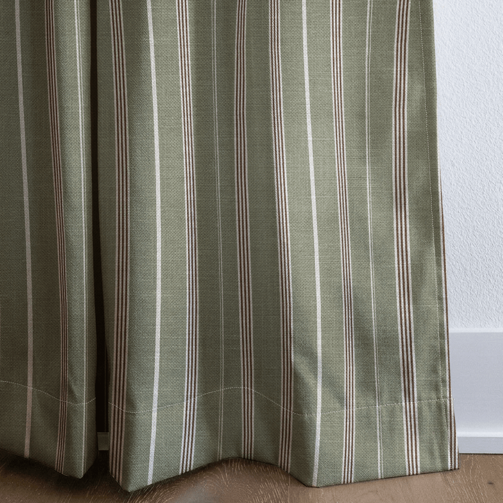 Old Mill Stripe - Curtain Panel - The Drapery
