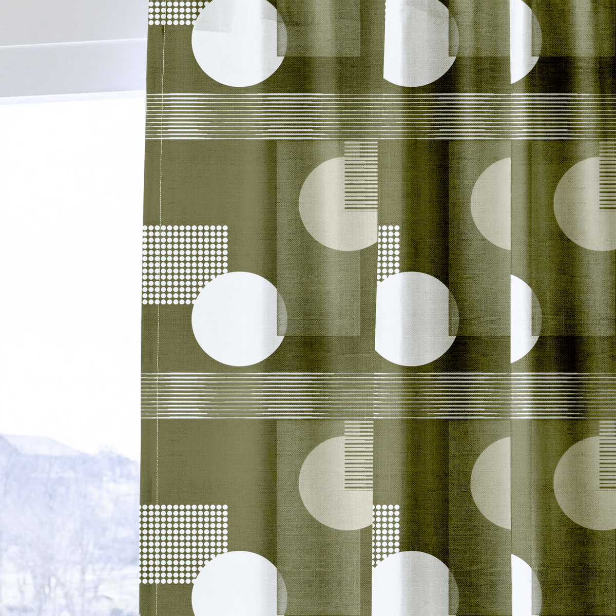 Olive - Curtain Panel - The Drapery