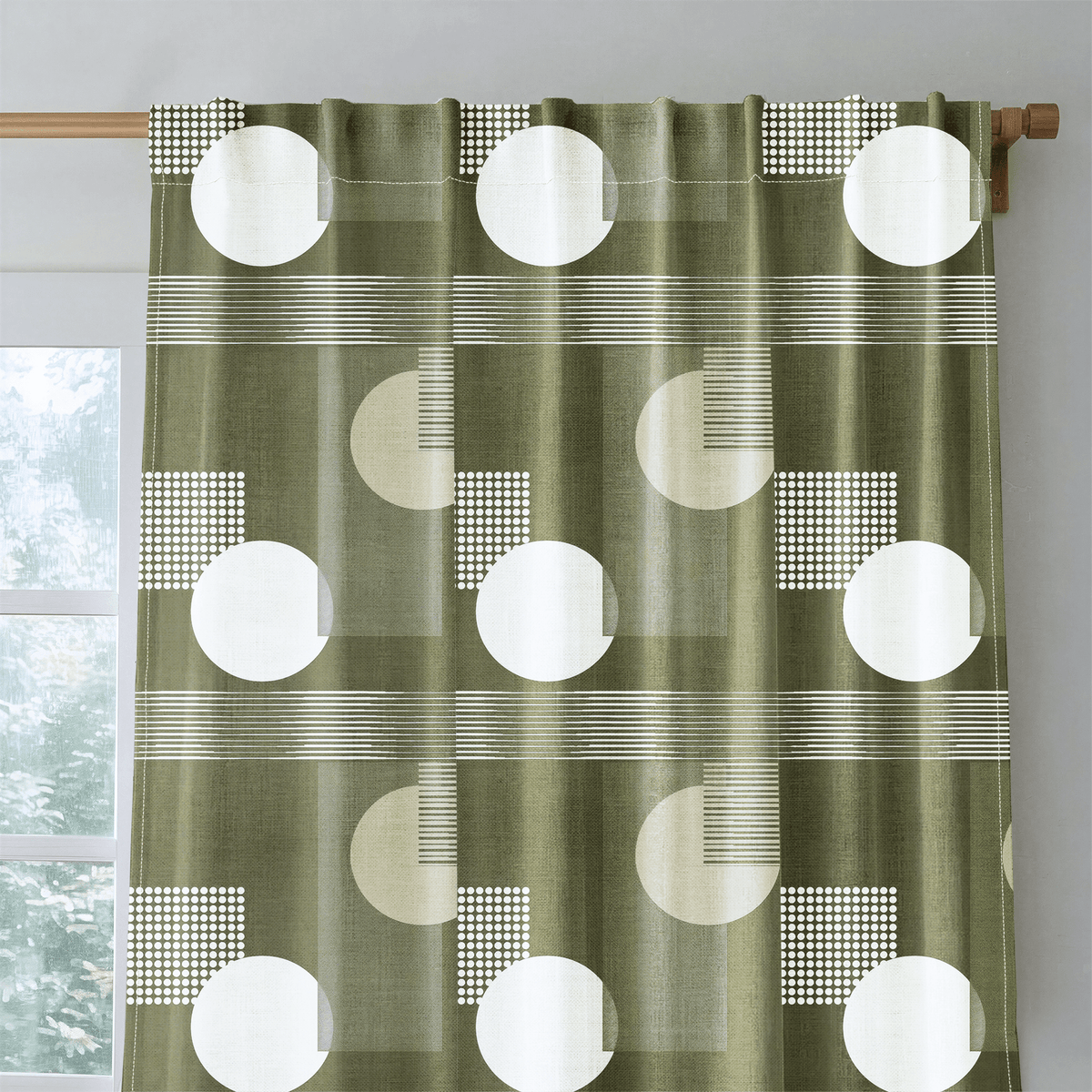 Olive - Curtain Panel - The Drapery