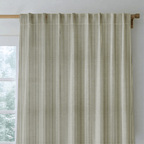 Olive Herringbone - Curtain Panel - The Drapery