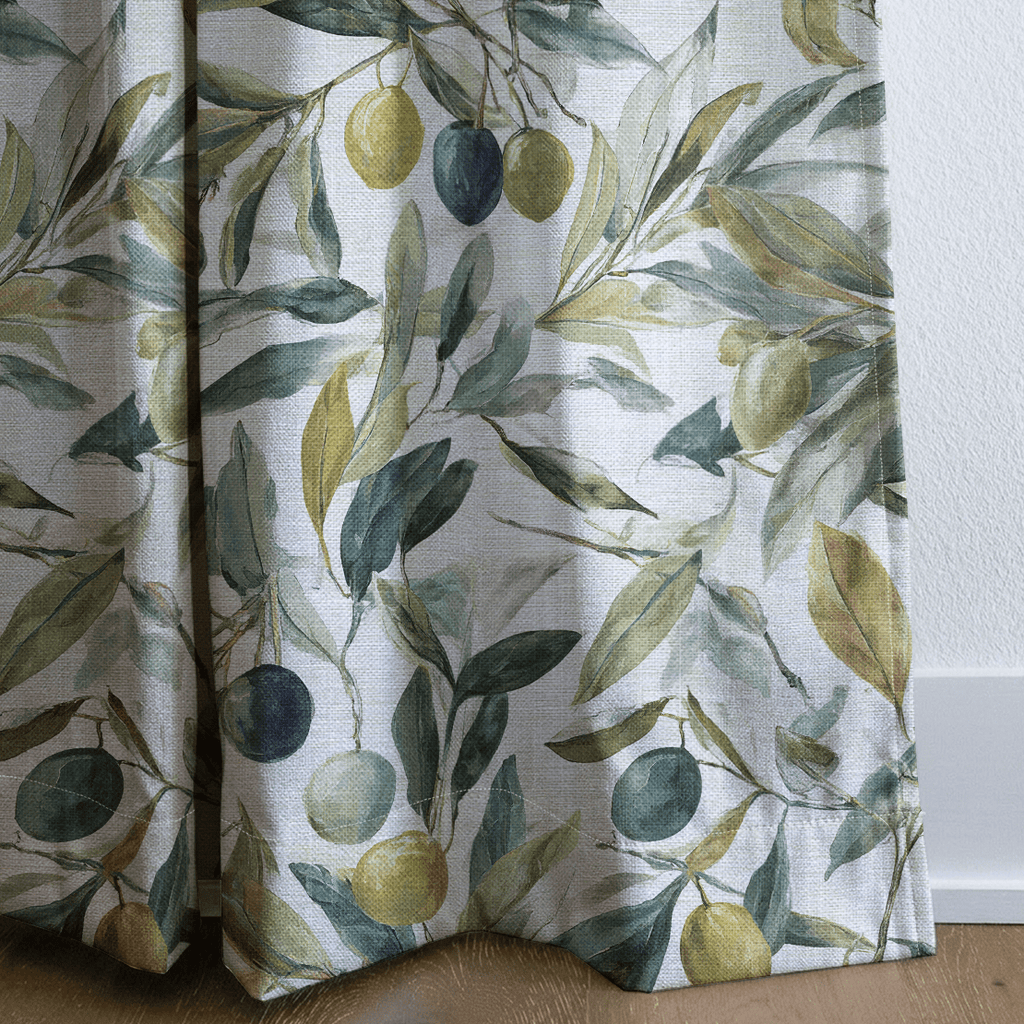Olive Rustle - Curtain Panel - The Drapery