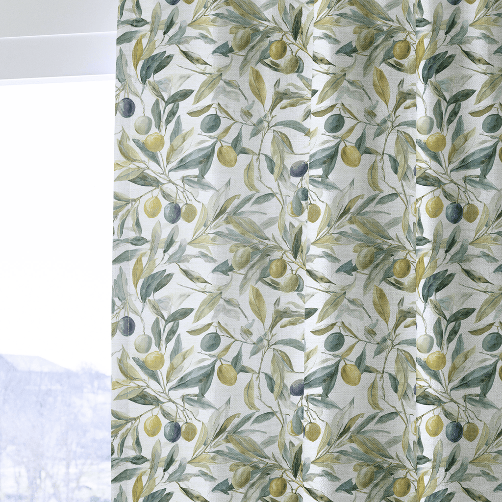 Olive Rustle - Curtain Panel - The Drapery