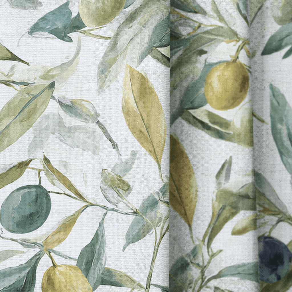 Olive Rustle - Curtain Panel - The Drapery
