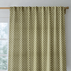 Olive Stars - Curtain Panel - The Drapery