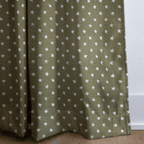 Olive Stars - Curtain Panel - The Drapery
