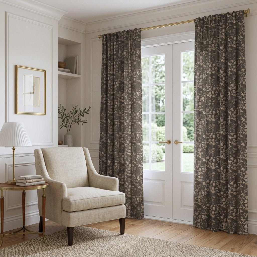 Ondine Wreath - Curtain Panel - The Drapery