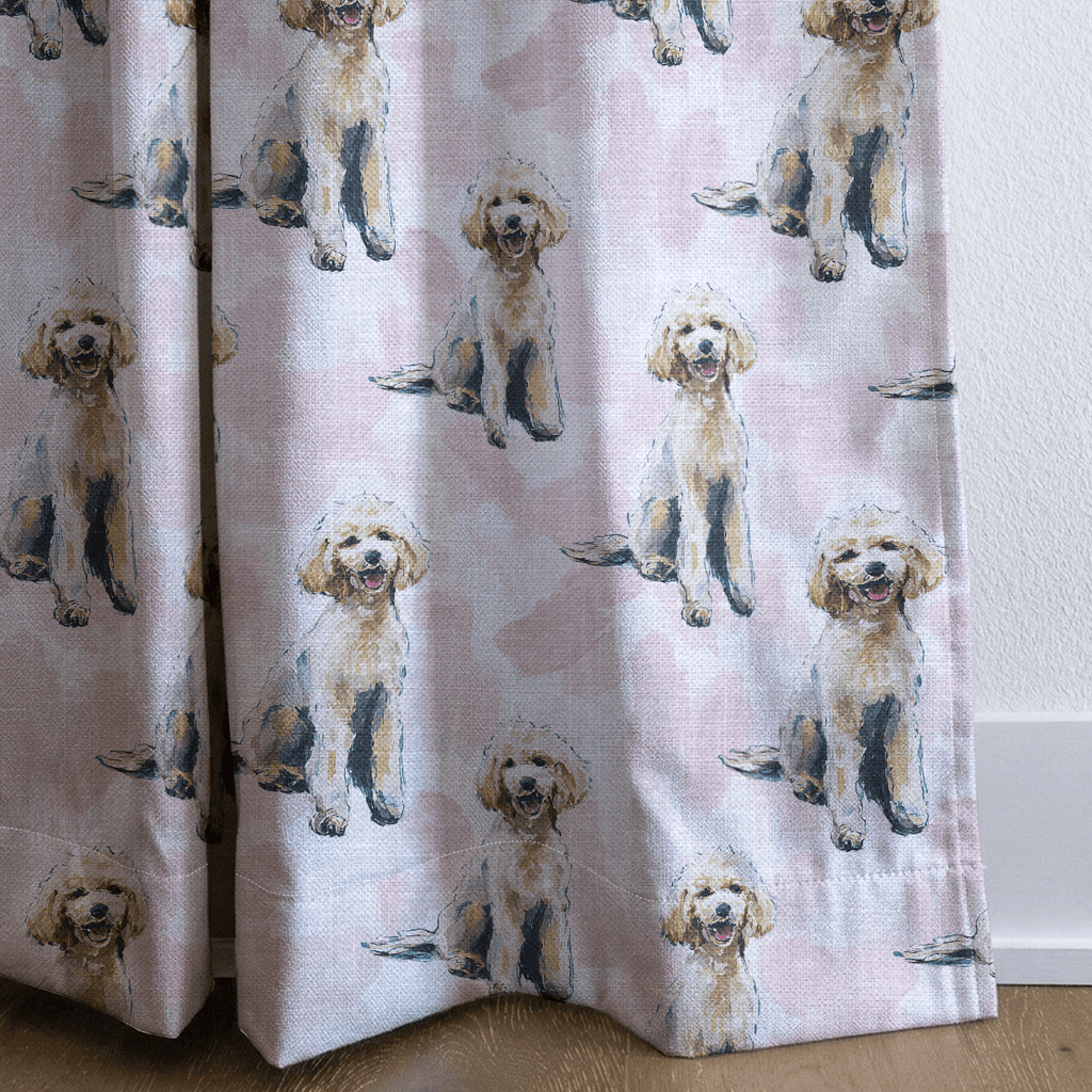 Ooh La La Poodle - Curtain Panel - The Drapery
