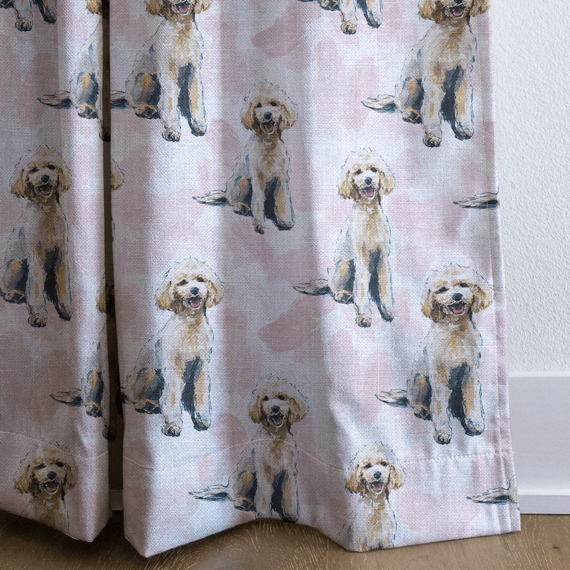 Ooh La La Poodle - Curtain Panel - The Drapery