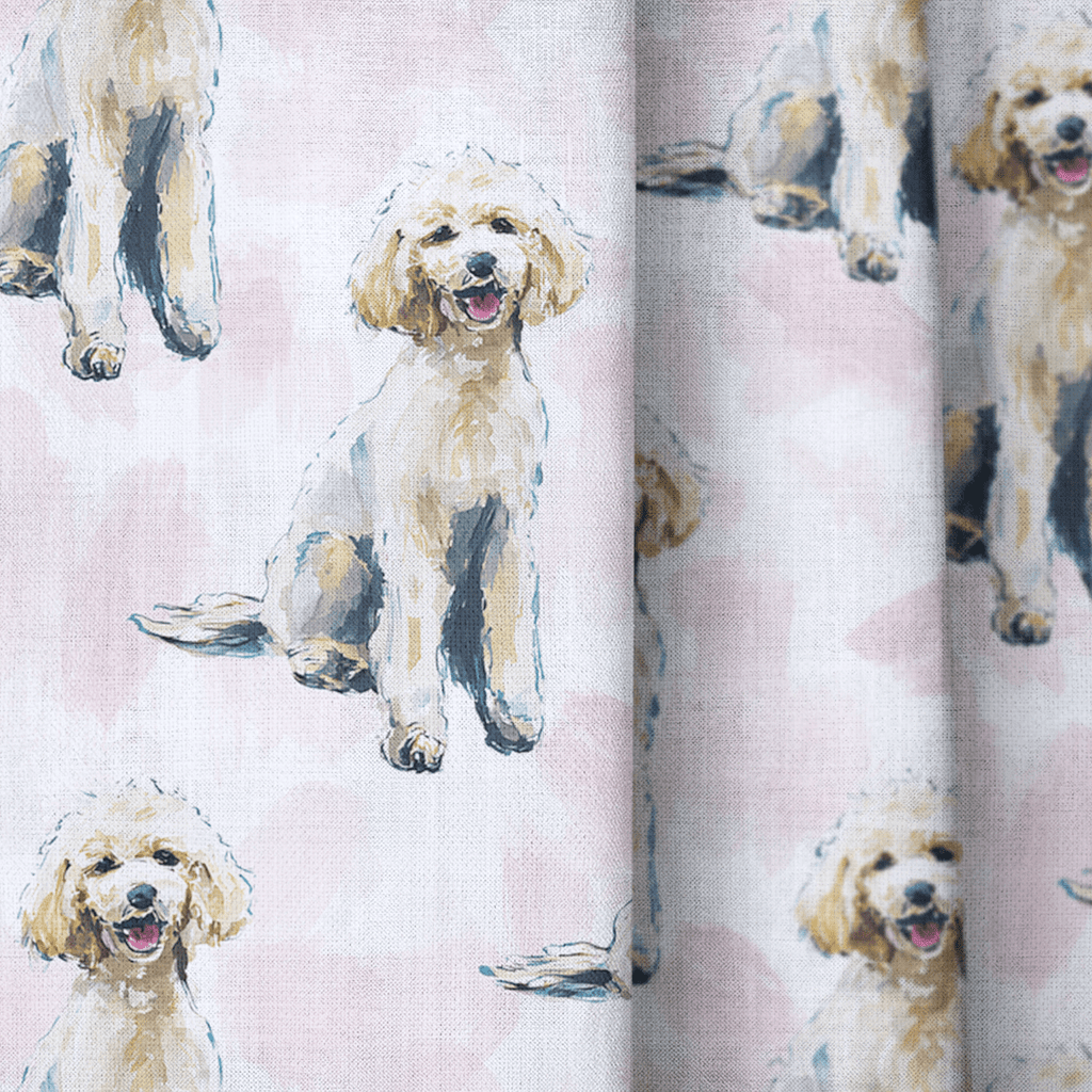 Ooh La La Poodle - Curtain Panel - The Drapery