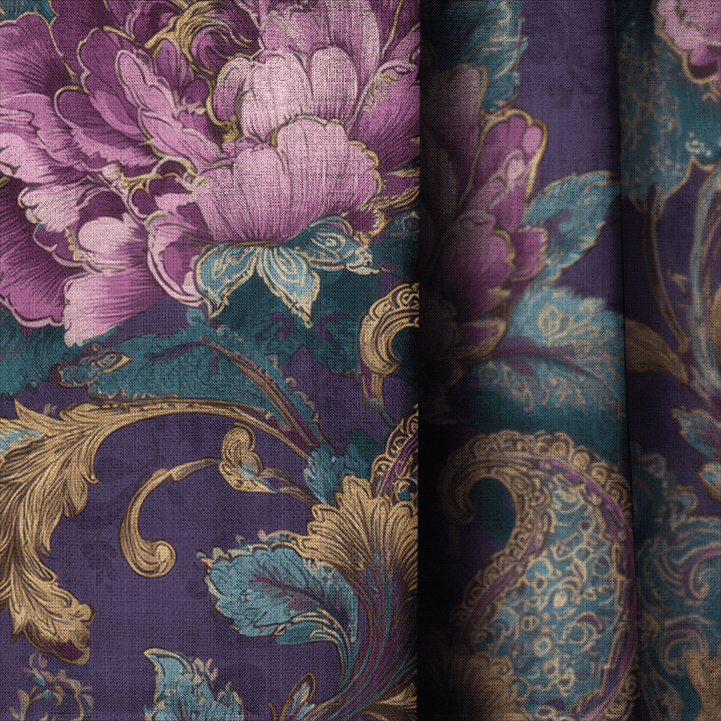 Opal Bloom - Curtain Panel - The Drapery