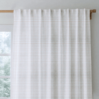 Orange Gingham - Curtain Panel - The Drapery